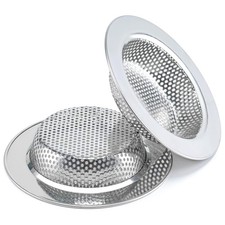 2 Packs Sink Strainer for Most Kitchen Sink Drain Basket, Upgraded Double-Lay...