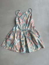 Free People Deserted Island Mini Dress. Pastel Combo. Medium.