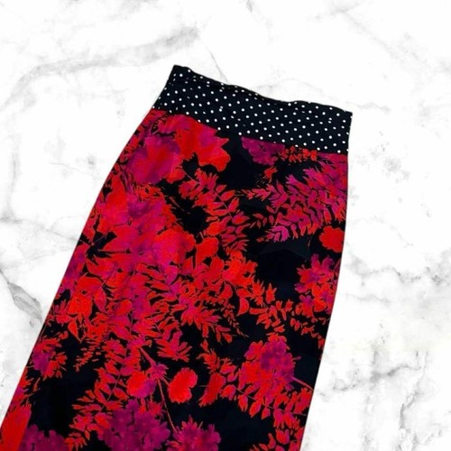 Dries Van Noten Women S Long Floral Print Skirt Flower Dot Pattern Belgium Used - Picture 3 of 9