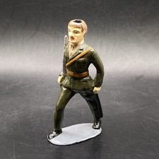 Dime Store Barclay Manoil Lead Toy Soldier Green Marching w Sword Vintage Toy