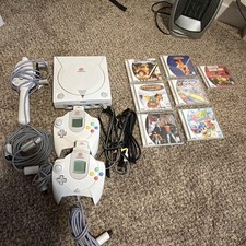 SEGA DREAMCAST (1999) - Console, games, 2 controller& 2VMU, Tested and Working