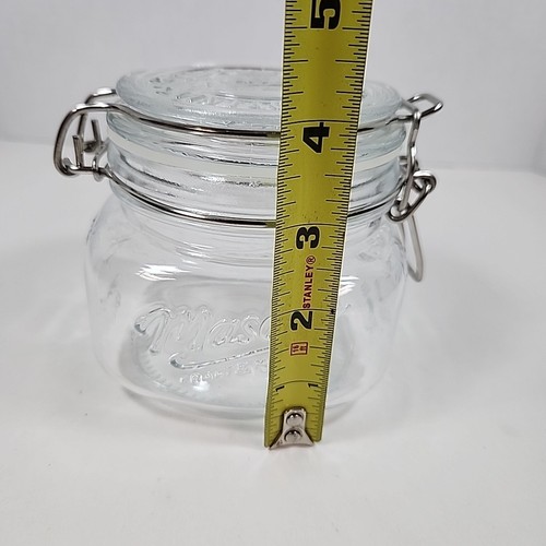 Small 4" Mason Craft & More Jar Cannister With Airtight Lid 15 Oz - Picture 9 of 9