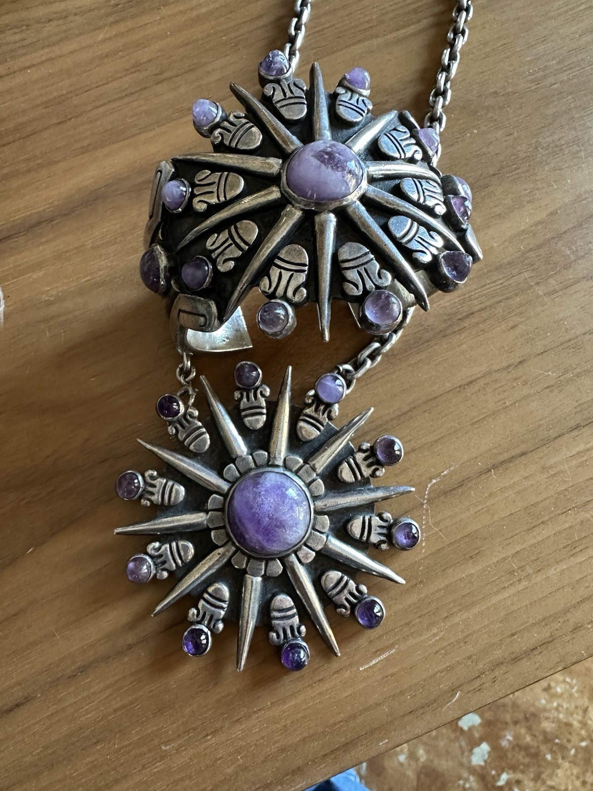 William Spratling Celestial  Amethyst Necklace & … - image 9