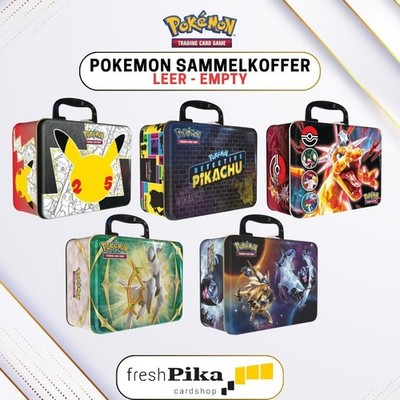 Pokemon TCG Sammelkoffer-Tin-Boxen zur Auswahl - Leer