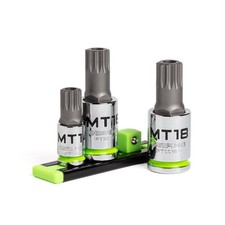 9-teiliges Spline-Steckschlüssel-Set 1/2 Zoll – M5 Bis M18, Extra Lange Bits (80 Mm), Für Schlagpistolen & Hohe Drehmomente