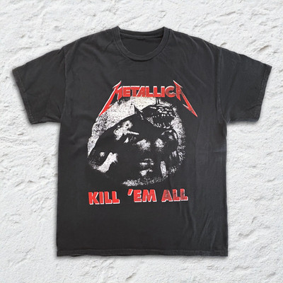 Vintage Metallica Kill Em All Monster Black Unisex T-shirt Size S-5XL