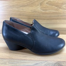 DANSKO Robin Heeled Loafers Pumps 9 EU 39 Burnished Calf Leather Walk Office