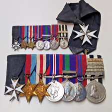 WW2 GSM PALESTINE MEDAL GROUP HLI SGT E HAMLEY ST JOHN MINIATURES SET