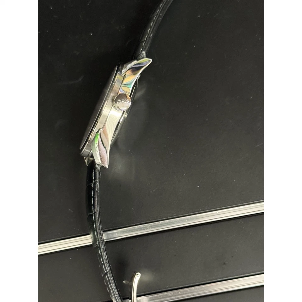 Oris Artix 01 755 7691 4054 Automatic Watch Sapphire Back Leather Belt Working - image 4 of 4