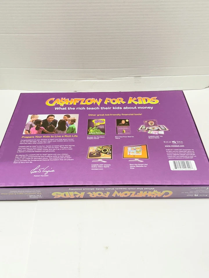 Flujo de efectivo para niños juego de mesa padre rico papá pobre nuevo sellado educación financiera Foto 3 de 4