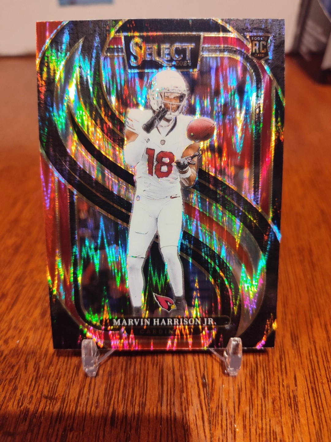 2024 Select - Premier Level Marvin Harrison Jr. #115 Black & Red Shock Prizm
