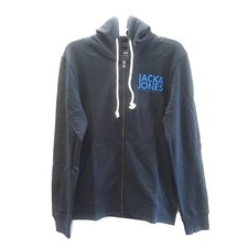 Jack Jones Conippon Sweat Hood, Blue, Small