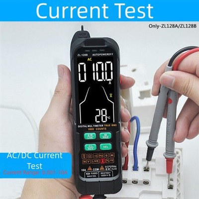 ZL126 ZL128 Multifunction Digital Multimeter 9999 Counts DC AC Current Voltage