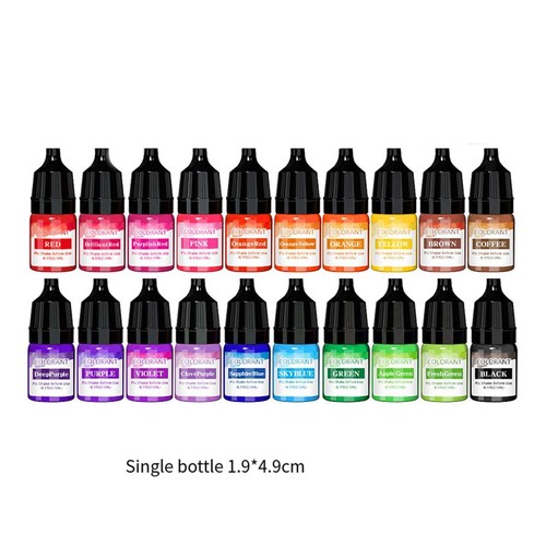 20 Farben Kerzenfarbe für DIY Kerzenherstellung Zubehör 5ml flüssig stark - Bild 3 von 3