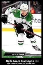 2022-23 Upper Deck Jacob Peterson #313 Dallas Stars NHL Hockey 
