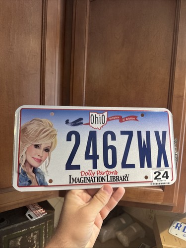 Vintage Ohio License Plate Dolly Partons Imagination Library OH Tag