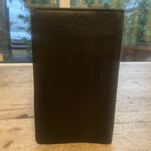 Vintage Filofax Slimline Personal Organiser Soft Black Leather Case Gold Logo - Picture 14 of 19