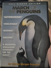 Warner Independent Pictures March of the Penguins DVD Full Screen Morgan Freeman
