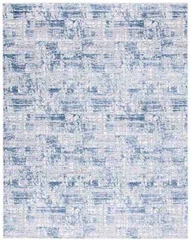  Amelia Collection Area Rug - 6' x 9', Navy & Light Grey, Modern Abstract  - Image 4 of 4