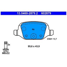 Satz Bremsbeläge Bremsklötze hinten für Fiat 500 312 Idea 350 Panda 169 | 240