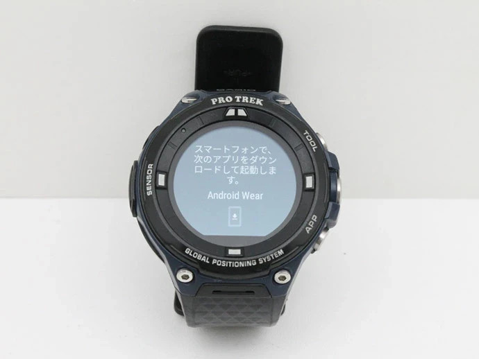 Casio PRO TREK Smart Watch WSD-F20-BK GPS Android Wear Black Used