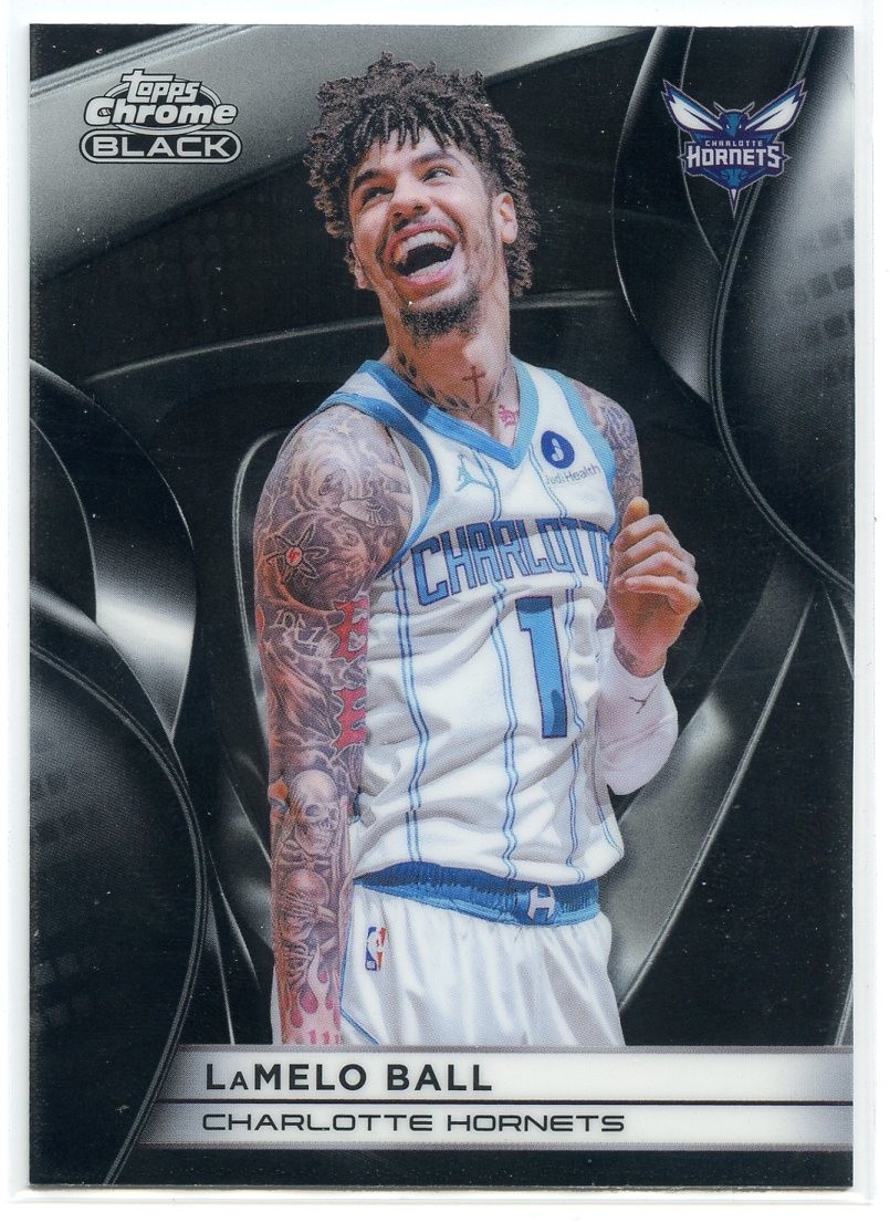 LaMelo Ball 2025-26 Topps Chrome Black #57 Charlotte Hornets