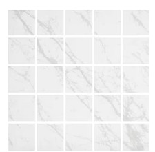 Brilliance White 12in x 12in Square Matte Porcelain Floor Wall Mosaic Tile 5 sqf