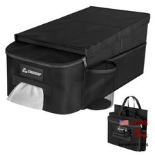 - Kids Car Organizer Between Seats, Front with Tissue Box Car Seat Organizer