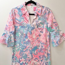 Lilly Pulitzer NWT 3/4 Sleeve Ginger Stretch Dress 00 Preppy MSRP 178