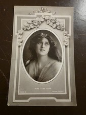ATTRACTIVE ACTRESS MISS ZENA DARE 1912.  VINTAGE REAL PHOTO POSTCARD