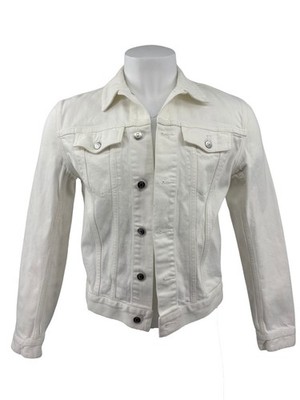 Dior White Denim Embroidered Logo Jacket - White | eBay
