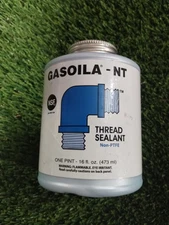 Gasoila Blue Non-Teflon Non-PTFE Pipe Thread Sealant, -50 to 400 Degree F, 1 ...