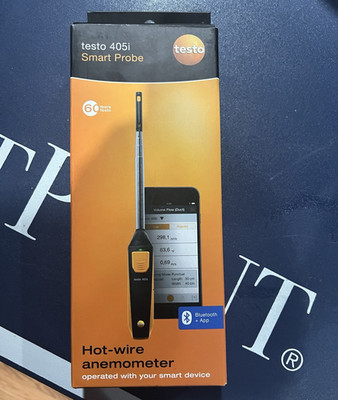 NEW Testo 405i Smart Probe Hot-Wire Anemometer Bluetooth HVAC Air Flow 0560 1405