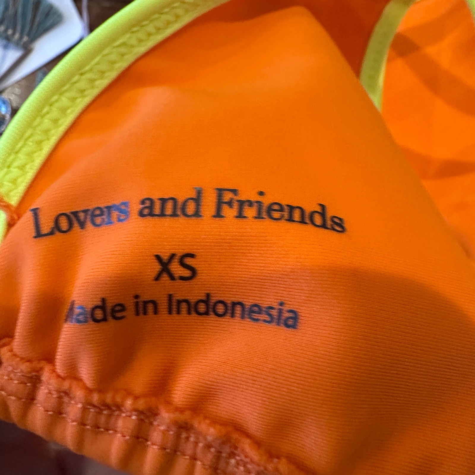 Lovers + Friends Orange Triangle String Bikini To… - image 7