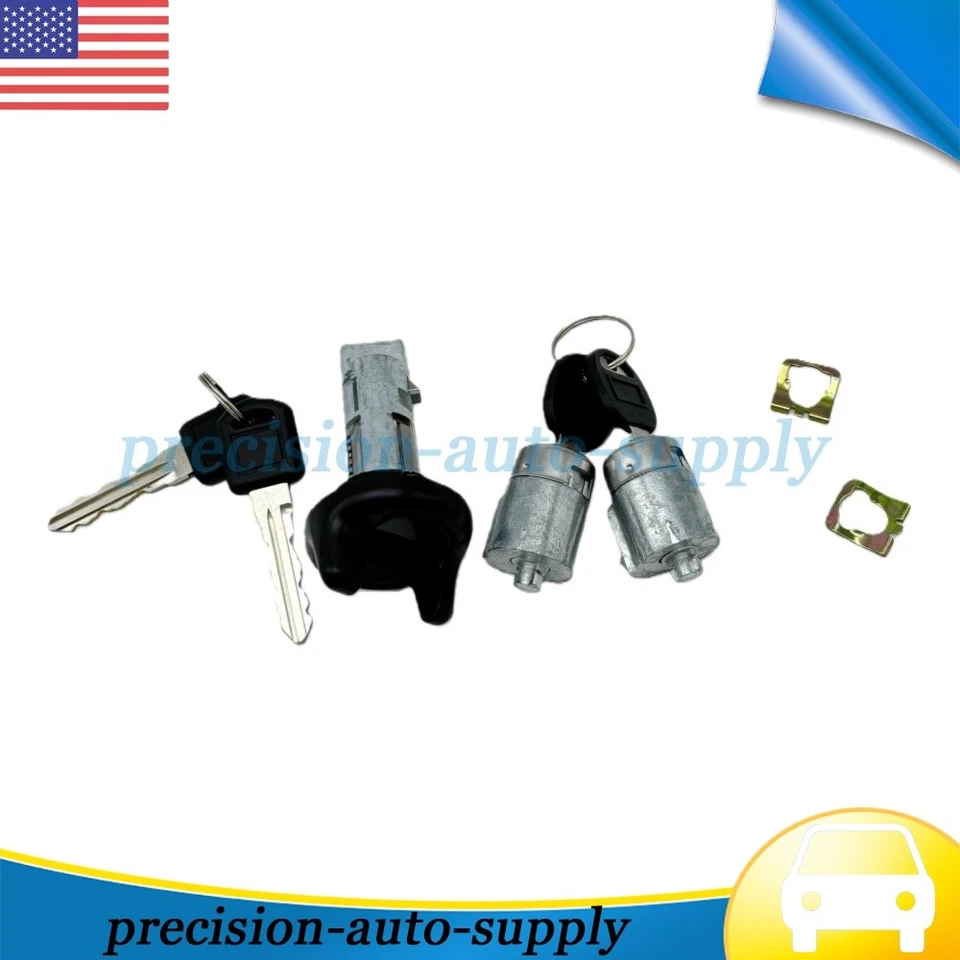 NUEVO Juego de cilindros de encendido y bloqueo de puerta 26049532 para GMC Yukon 1995-1997 Foto 2 de 4