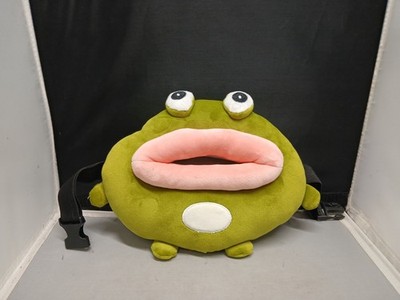 Funny Frog Plush Fanny Pack Waist Bag Big Lips Green Novelty Bum Sreetwear Bag