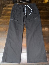 Figs Pisco Scrub Pants Utility Zip Pockets Drawstring Elastic Waist Men's