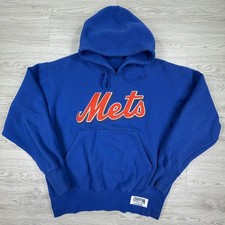 Majestic Mens Hoodie NY Mets Cooperstown Collection Blue Sz Med(?) Pullover