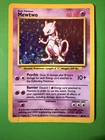 Mewtwo Shiny Holographic Pokemon Card Collectors Trading Card Game Base Set 90s