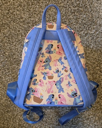 Mini Mochila Stitch and Angel Loungefly Parks Disney - Lilo & Stitch - Excelente Estado - Imagen 3 de 5