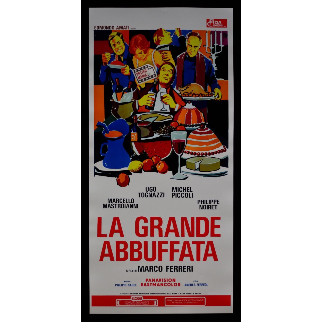 Locandina originale film La grande abbuffata (1974) - Regia di Marco Ferreri