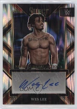 2023 Panini Select WWE Signature Selections Flash Prizm Wes Lee #SL-44 Auto