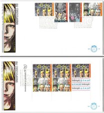 Netherlands #B573-576 2 FDC s, 1981