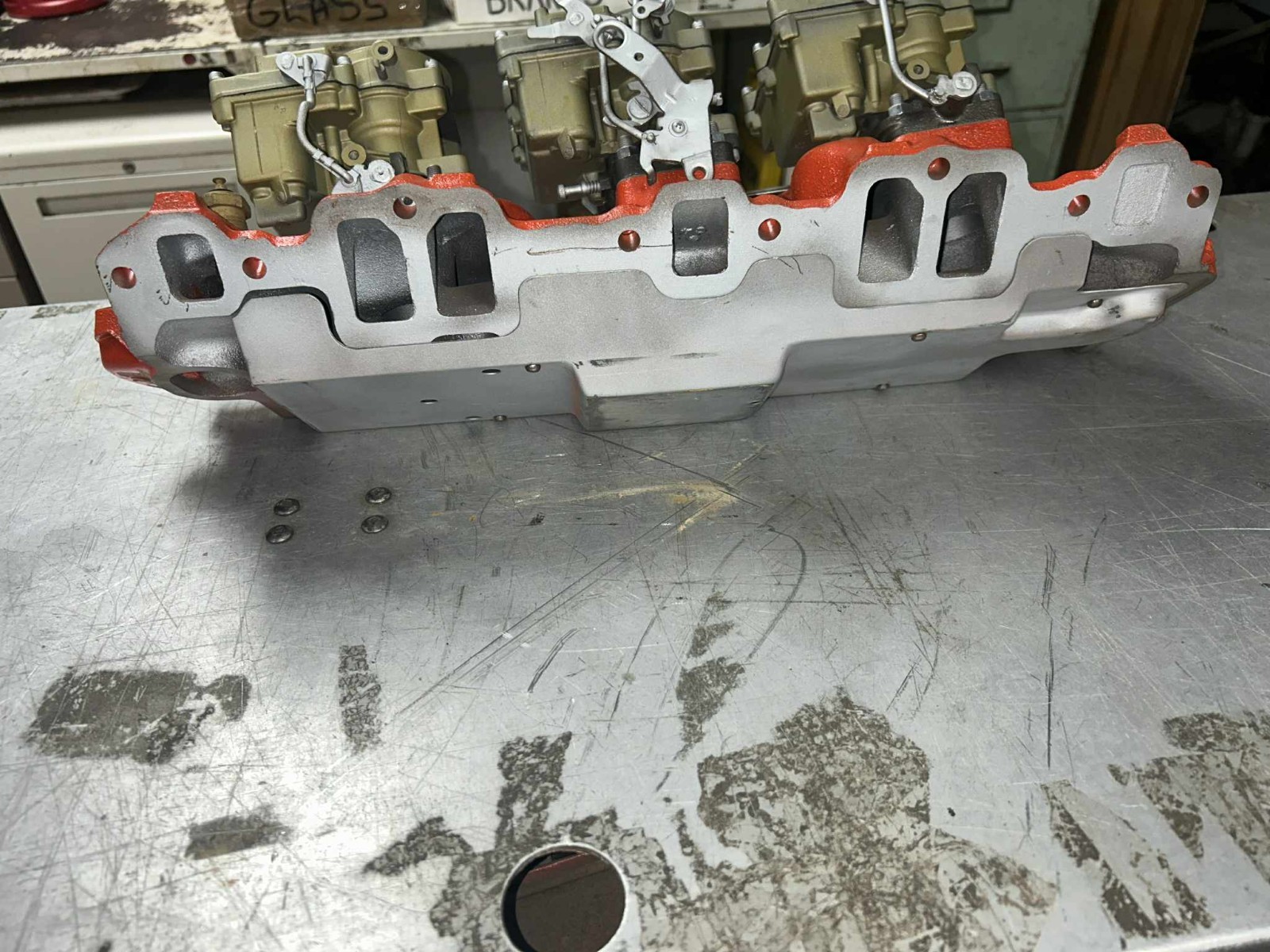58 59 60 61 Chevrolet 348 409 Tri Power Intake With Rochester Carbs ...