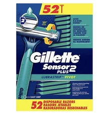 Gillette Sensor2 Plus Disposable Razor  (52 Count)