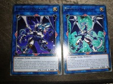 YuGiOh Firewall Dragon (V.1/V.2) MGED-EN141 Rare Link -4 - 1st Edition Near Mint