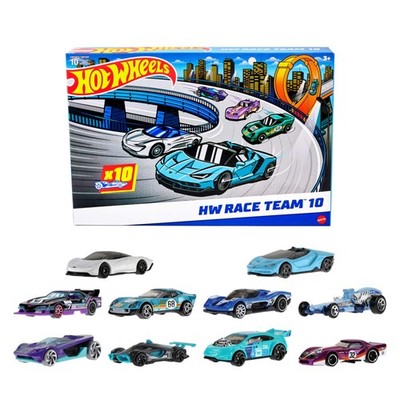 Hot Wheels 10-Pack of Toy Race Cars, Includes Multicolor 
