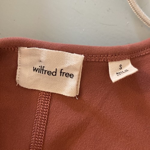 Wilfred Free Divinity Warm Sienna Red Jumpsuit Women’s Size Small Athletic Yoga - Foto 6 di 8