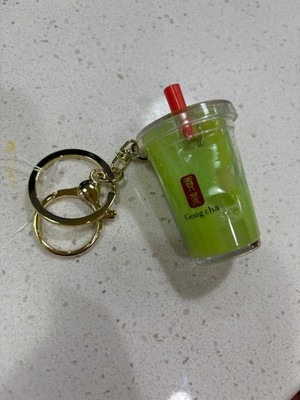 Gong cha matcha keychain 3D