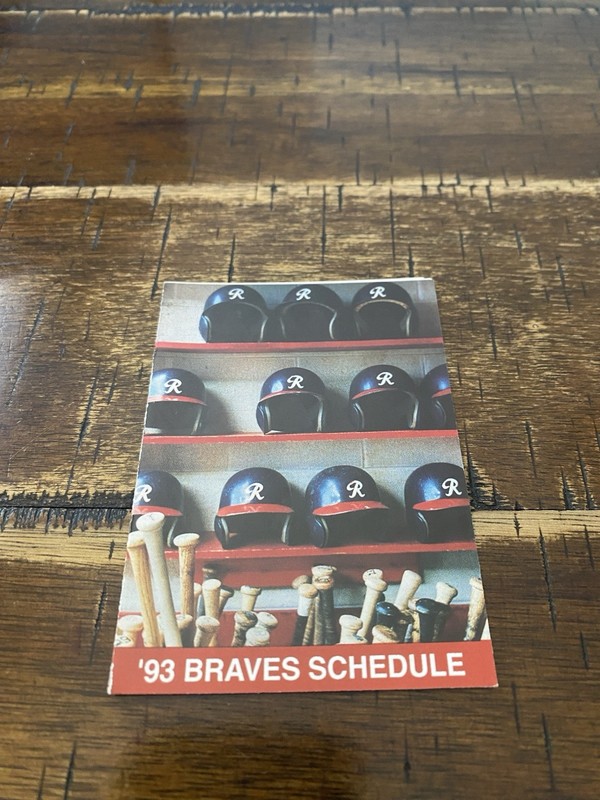 Richmond Braves 1993 International League Pocket Schedule 